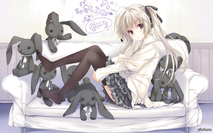 Funny bunnies - Anime, Rabbit, Drawing, Hare