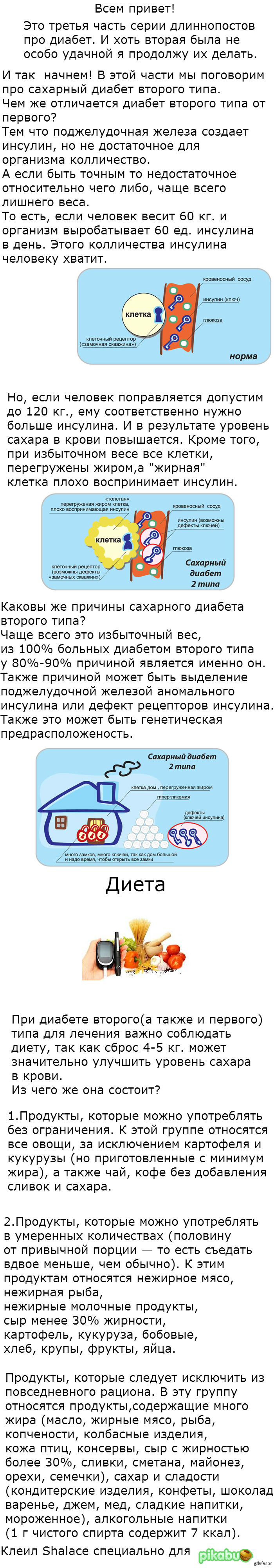 Что такое диабет? (часть 3). Диабет второго типа. | Пикабу