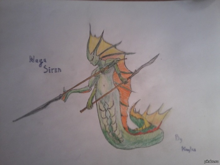 Another one of my works, at least do not criticize this one, please. - My, Dota, Siren