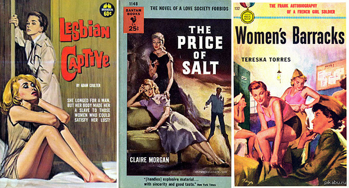 Covers of vintage women's novels about lesbians and bisexuals - Lesbian, Girls, NSFW, novel