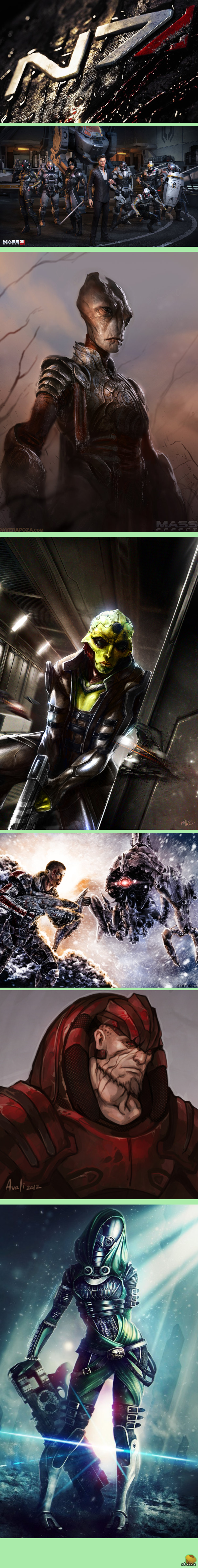 Немного артов по Mass Effect
