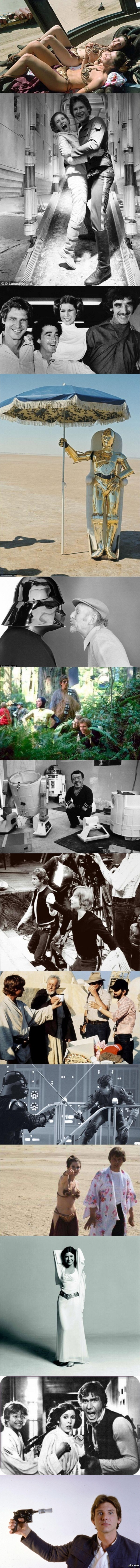 Фотографии со съемок «Звездных войн»