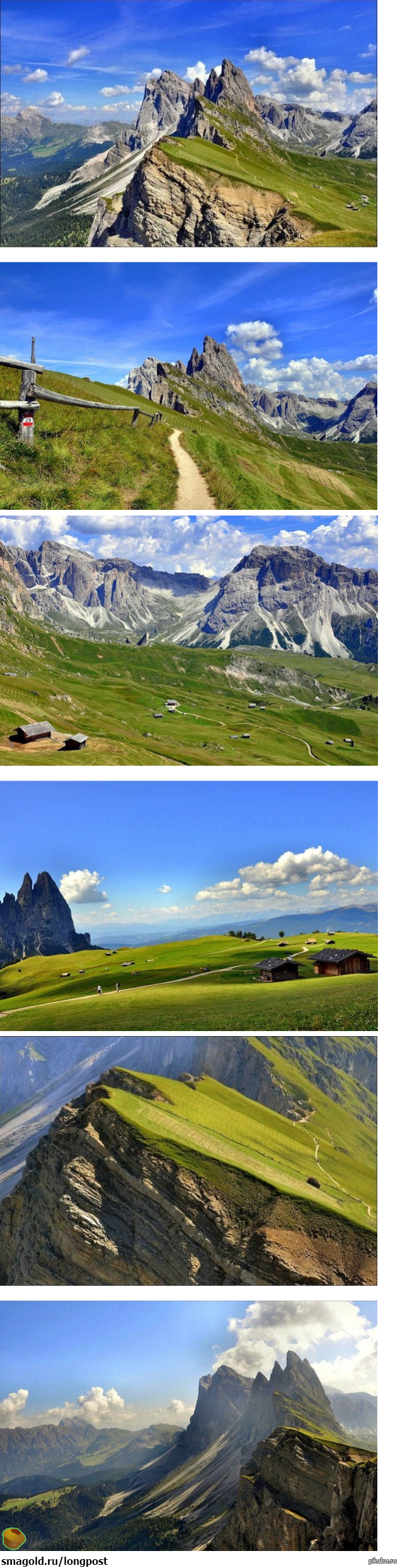 Ферма на крутом склоне в Альпах