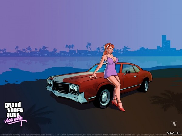 Мне кажется,что на картинке GTA Vice city изображена Мисс Пикабу - GTA Vice City, Мисс Пикабу