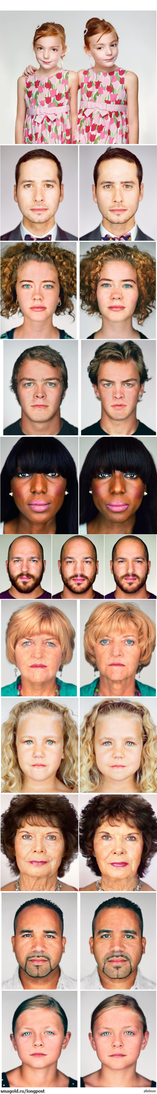 Работы Martin Schoeller "Twins". Осторожно, ДЛИННОПОСТ!