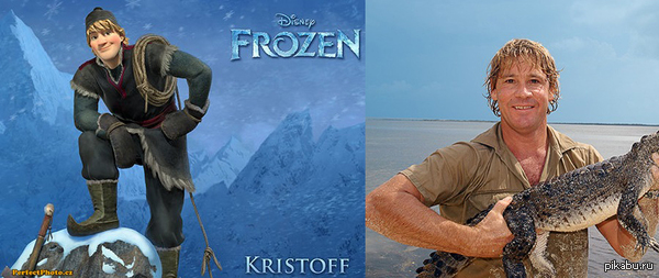 Here's who it was drawn from. - Cold heart, Kristoff, Steve Irwin, , Sketching