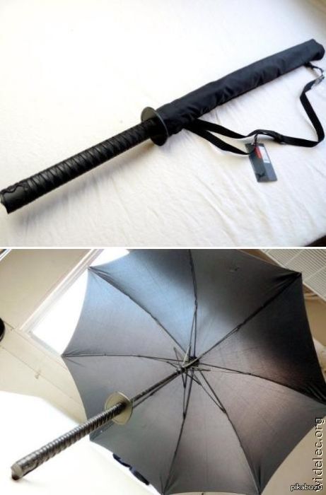 Here is such an umbrella, in case of important negotiations)) - Umbrella, Katana, Umbrella