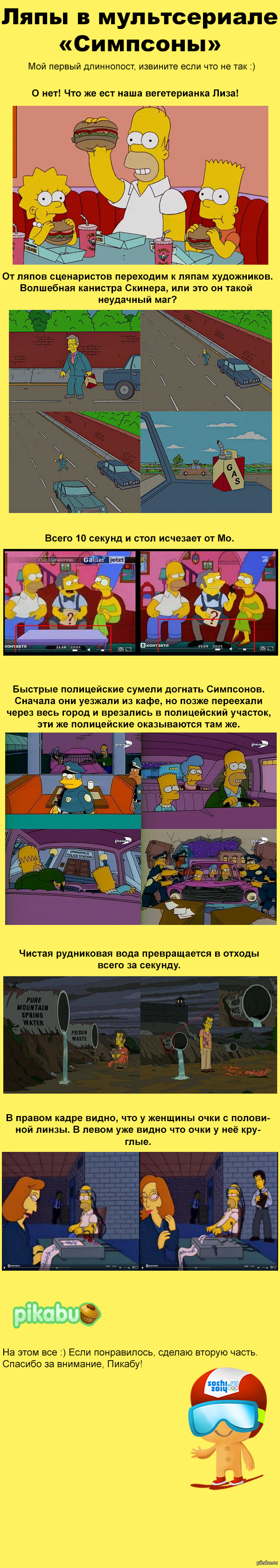 Ляпы в Симпсонах