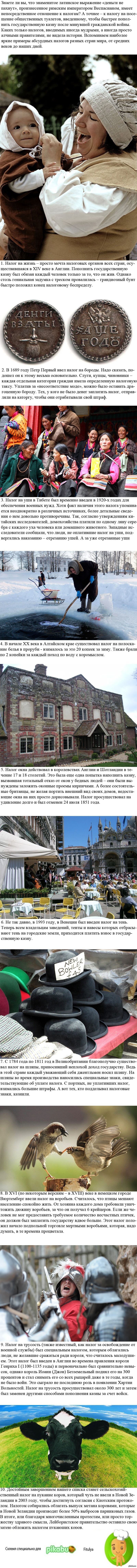 Абсурдные налоги (длиннопост)