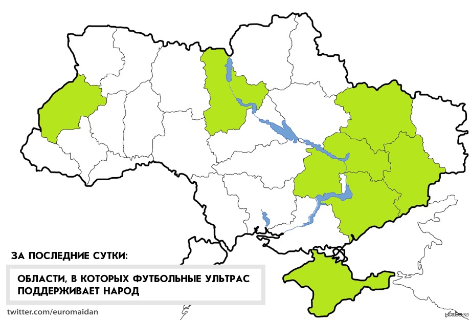 Карта украины 2014