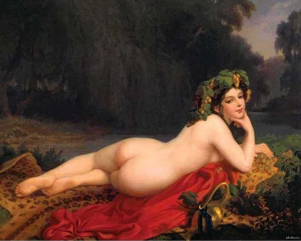 Rest of the bacchante - NSFW, Renaissance, Nearly, Retro, Painting