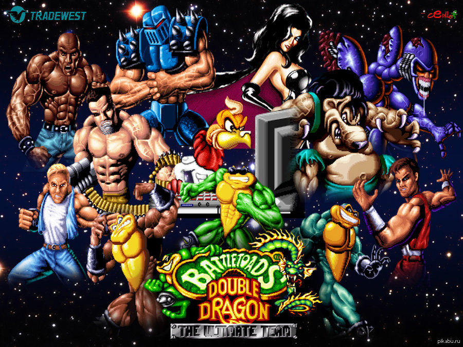 Пародию на какую игру battletoads. Игрушки Double Dragon Battletoads. Игра Battletoads Double Dragon Sega. Батлтоадс боссы. Battletoads & Double Dragon - the Ultimate Team.