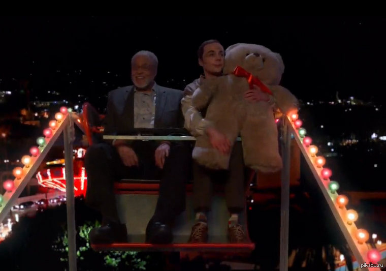 Шелдон Купер с актером, который сыграл Дарт Вейдера!