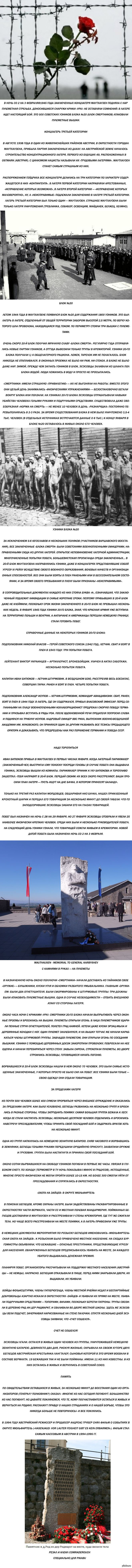 Последний бой узников 20-го блока