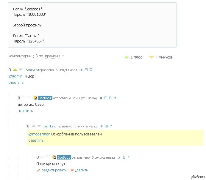 Обычный день на Pikabu