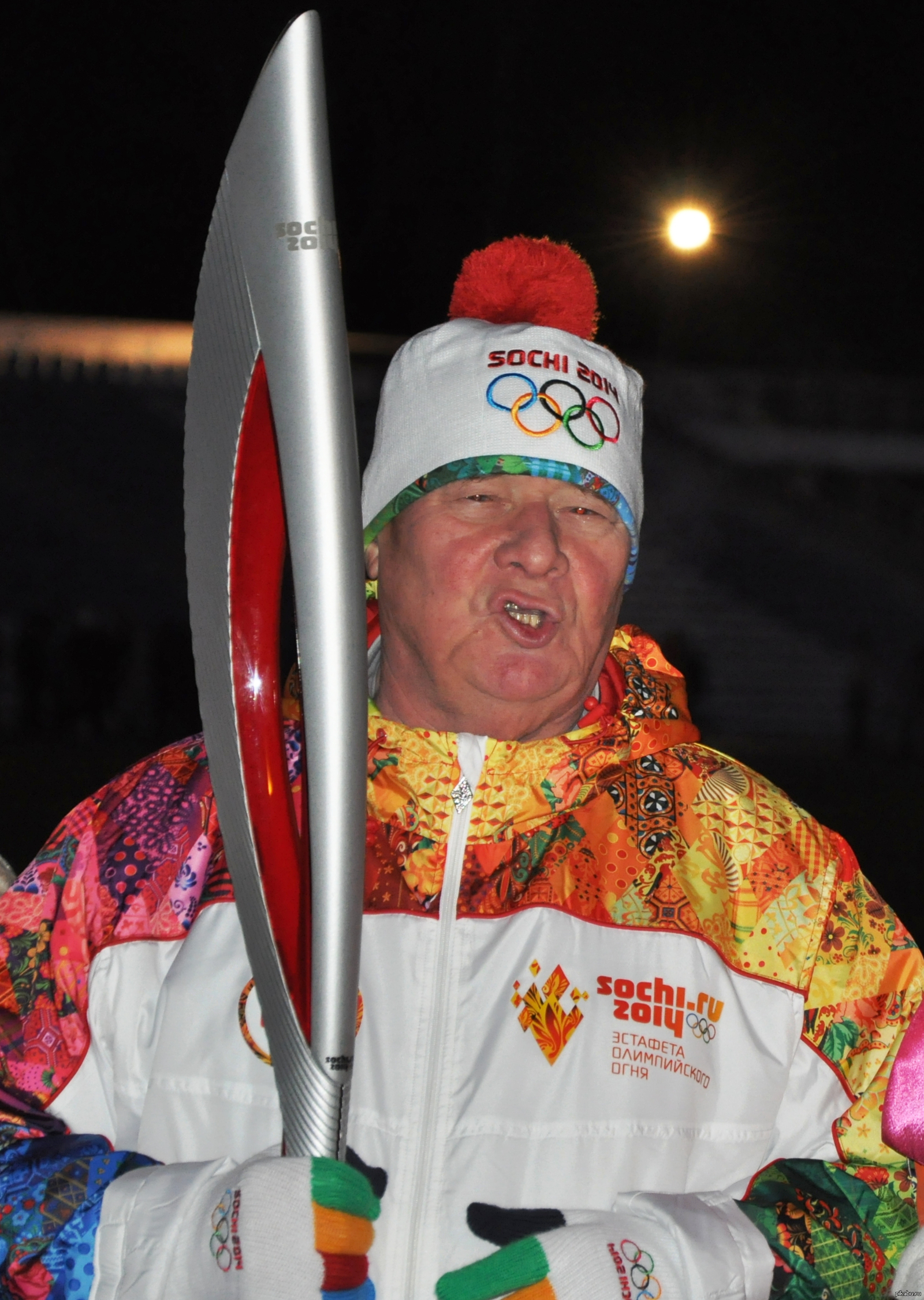 Был сегодня на последней эстафете олимпийского огня в "Орлёнке".