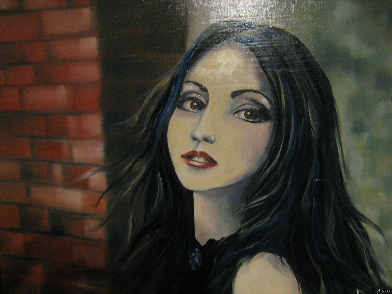 Девушка. Масло.