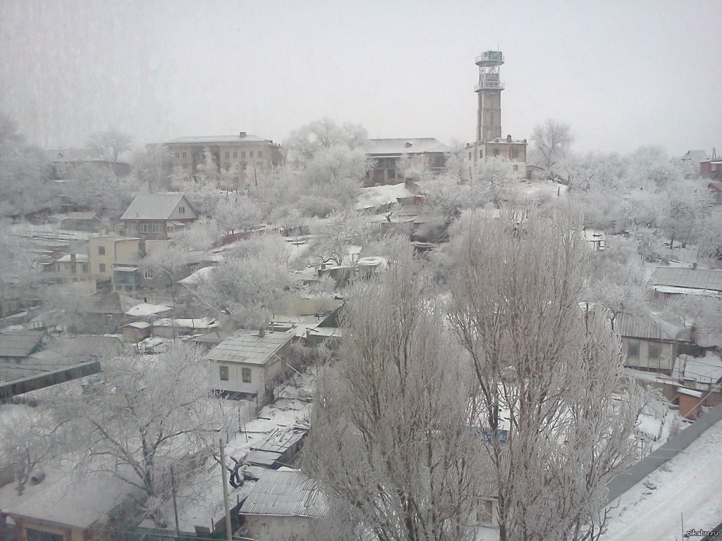 Вот такой вид сегодня из окна)