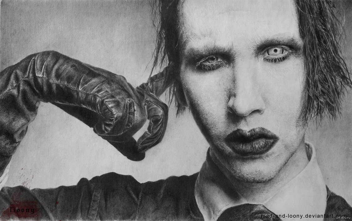 Marilyn manson рисунки