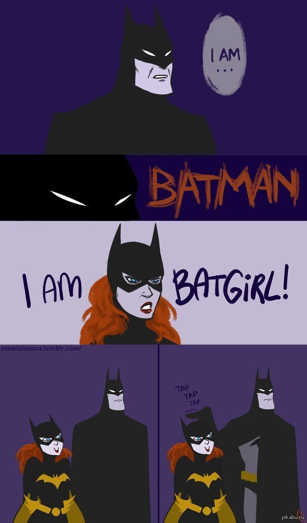 Batman  Batgirl. 