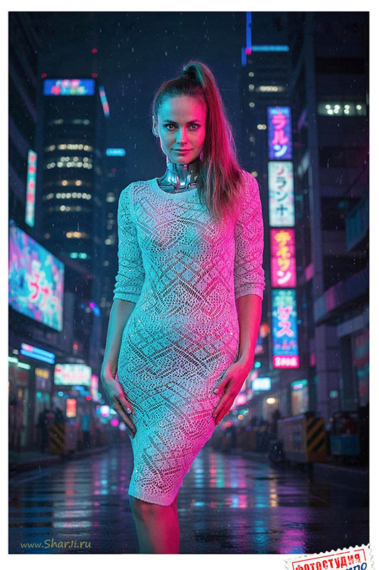 Фотосессия в стиле киберпанк