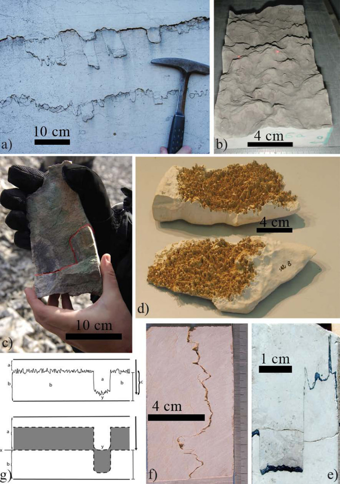 ������������ �������� ���������� (�� Toussaint, R. et al. Stylolites: A review. Journal of Structural Geology 114, 163�195 (2018)).