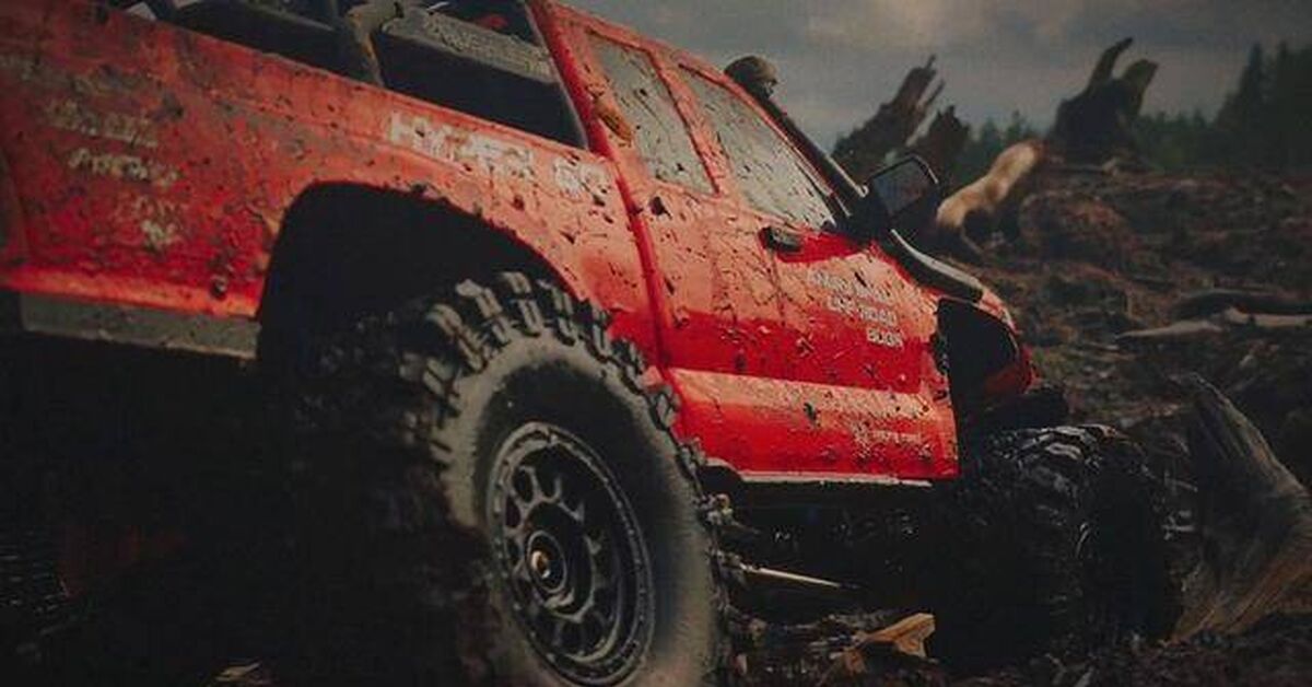 Hobby 4x4 RC Scale Truck Driver MJX H8E - Моё, Радиоуправляемые модели, Хобби, Лето, Приключения, Видео, Rutube