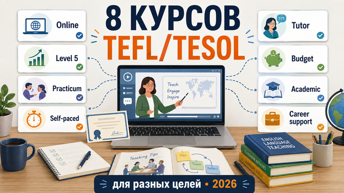 ������ ������-����� TEFL/TESOL � 2026 ����: 8 �������� ��� ������ �����