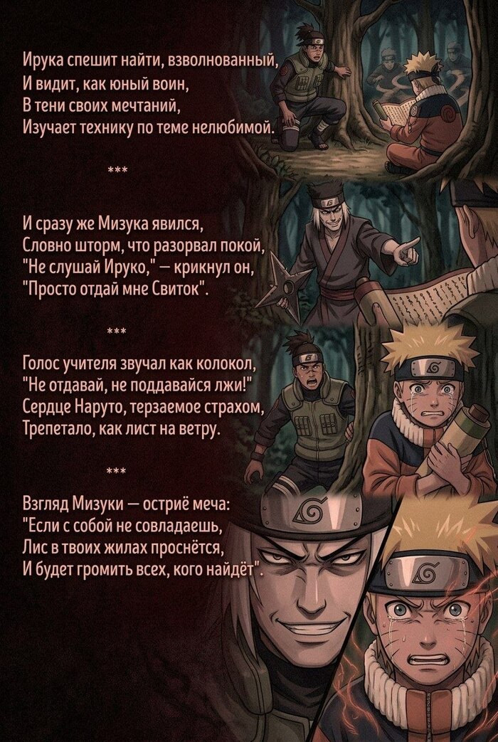 Наруто в свободных стихах