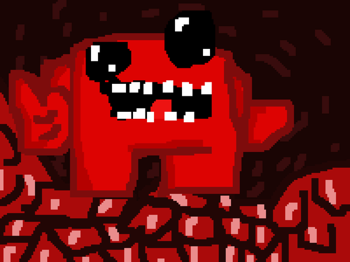 Арт по Super Meat Boy(по рофлу)