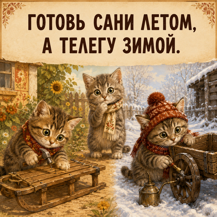 Готовь сани летом, а телегу зимой