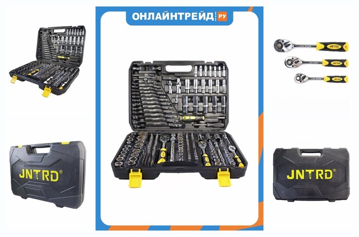 ����� ������ ������������ ��� ���� Jntrd J-10216, 216 ���������, �������� 24 ����� 1/2″, 3/8″, 1/4″