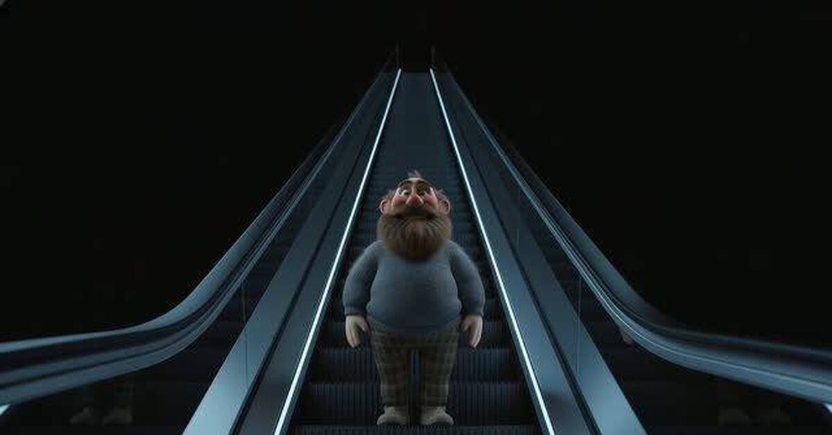 Grandfather Shurik trip #5 - My, Neural Network Content, Video, Joke, Humor, Strange humor, Short videos, Vertical video, Rave, Absurd, Pun, Banter, Parody, Shopping center, Socks, Infinity, Escalator, 1989, Society, A life, Rutube