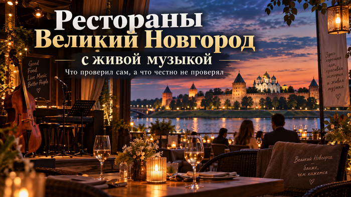 Рестораны Великий Новгород с живой музыкой: что проверил сам, а что честно не проверял