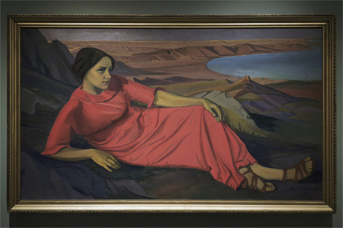 Юлия Оболенская автопортрет 1918 г