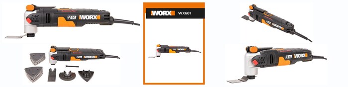 Реноватор WORX Sonicrafter WX681, 20000/мин, 450 Вт, кейс с ручкой