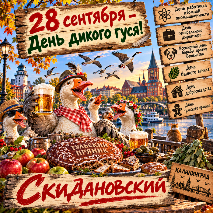 28 Сентября- день дикого гуся