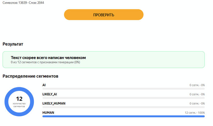 Оригинальный текст с ошибками. Оказалось, что я - человек.