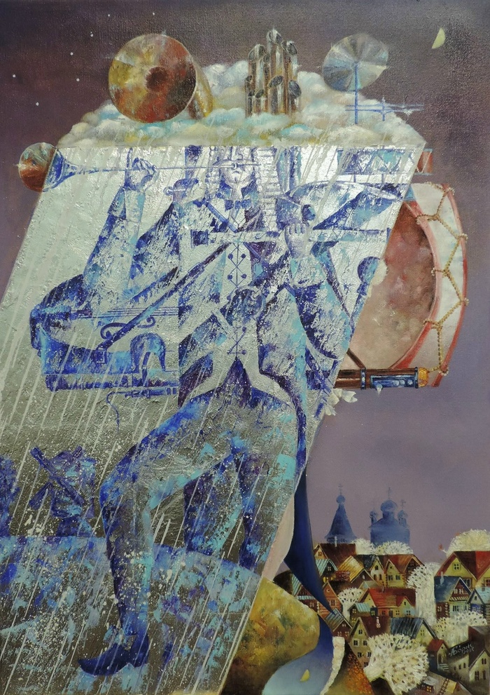 70х50 см, холст, масло, поталь, Андрей Бо́рис, 2017