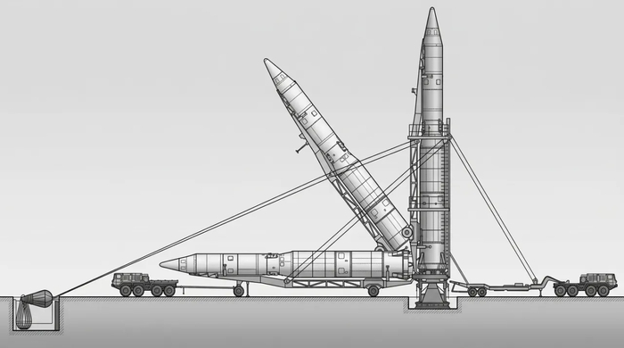 Схема установки Р-16 на пусковой стол