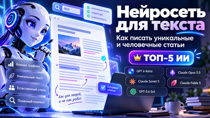 Нейросеть для текста бесплатно: как писать уникальные и человечные статьи — ТОП-5 ИИ