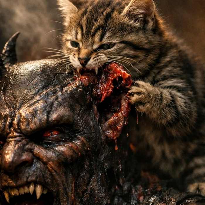 Кот и чудовище