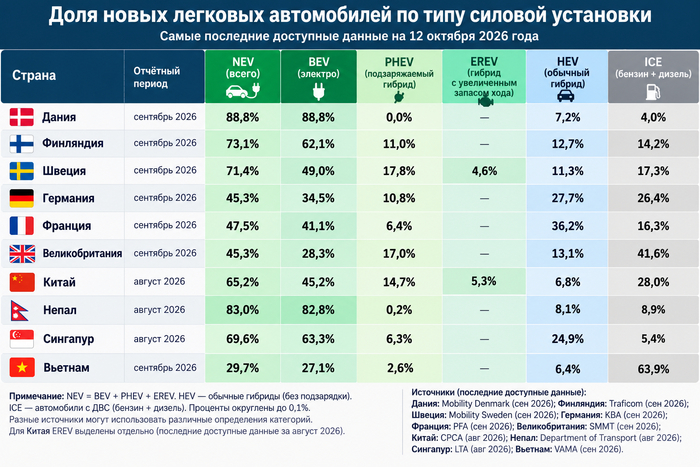 Электромобили сэкономили 200 миллионов баррелей