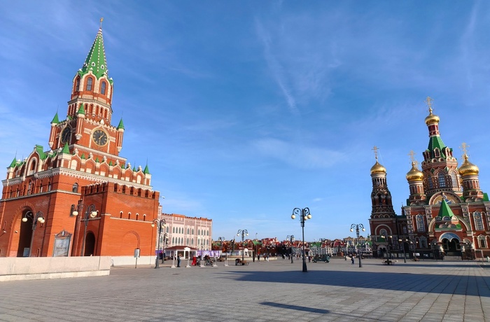 Площадь Республики и Пресвятой Девы Марии в Йошкар-Оле. Фото автора (октябрь 2026)