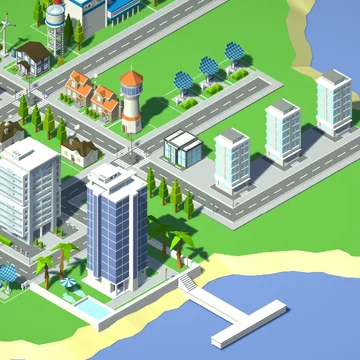 SuperCity 3D - это яркий симулятор, где вы станете мэром своего города мечты! Стройте жилые кварталы, развивайте инфраструктуру и бизнес, открывайте парки и развлечения. Управляйте экономикой и превратите уютный городок в процветающий мегаполис. (скриншот 3)